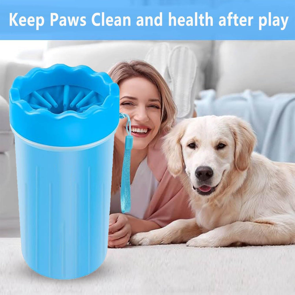 Paw Cleaner with Towel and Brush